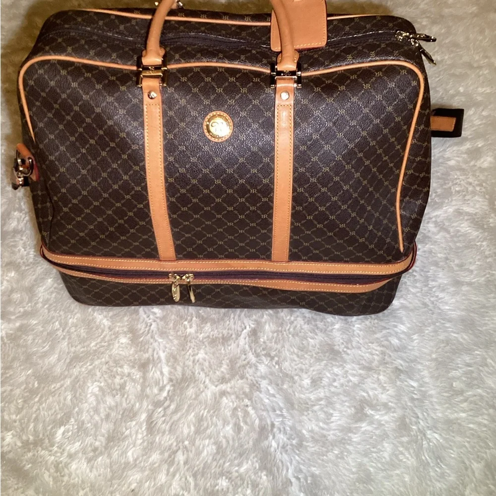 Rioni duffel dome GENEVA traveler bag Brown Patterned bag